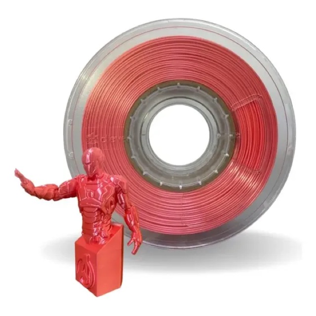 PLA Silk vermelho · 1 kg da Cliever