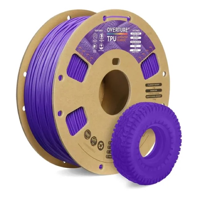 TPU flexível · 1 kg da Overture