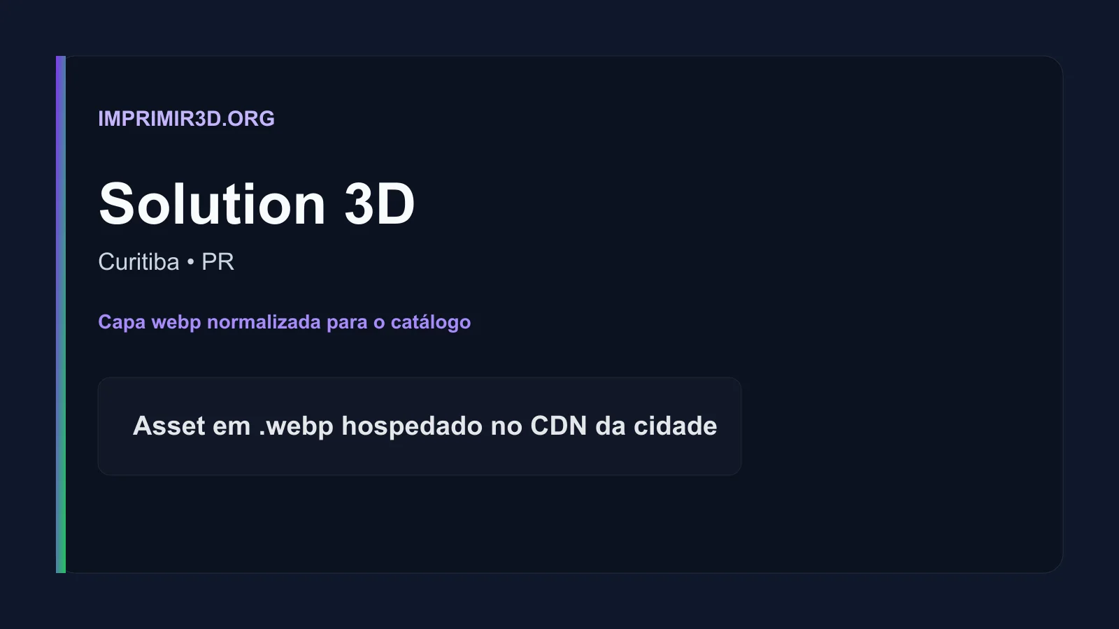 Imagem pública relacionada a Solution 3D, empresa de impressão 3D em Curitiba