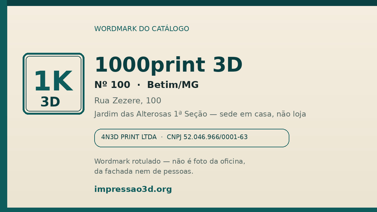 Imagem pública relacionada a 1000print 3D, empresa de impressão 3D em Betim