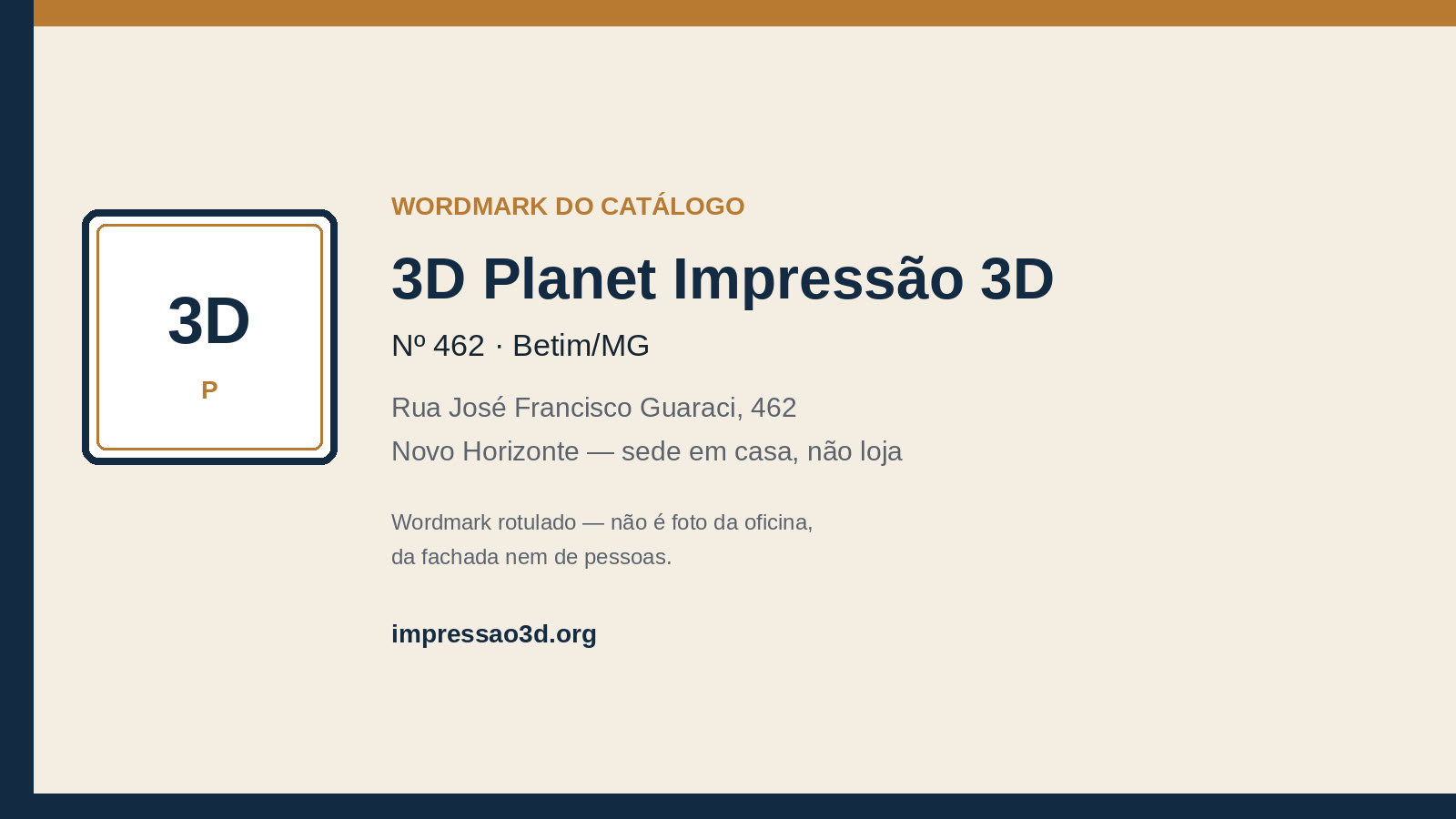 Imagem pública relacionada a 3D Planet Impressão 3D, empresa de impressão 3D em Betim