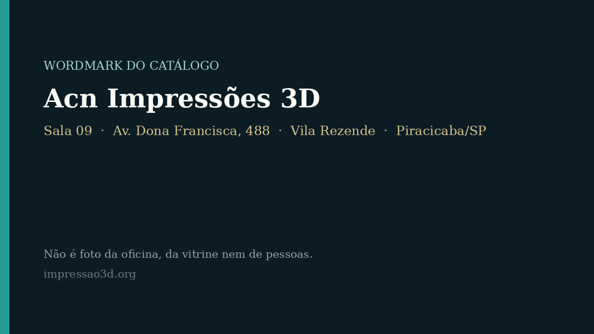 Imagem pública relacionada a Acn Impressões 3D, empresa de impressão 3D em Piracicaba