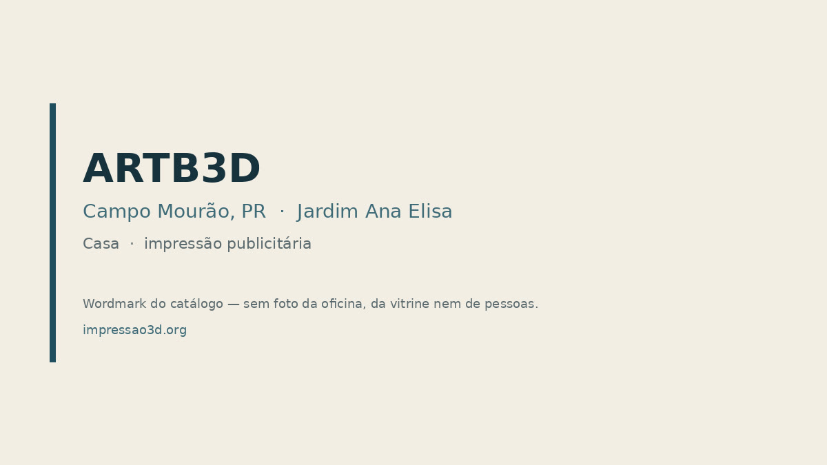 Imagem pública relacionada a Artb3D Impressão 3D, empresa de impressão 3D em Campo Mourão
