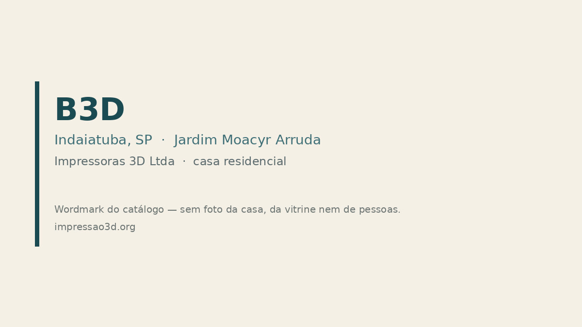 Imagem pública relacionada a B3D, empresa de impressão 3D em Indaiatuba