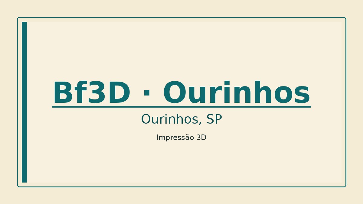 Imagem pública relacionada a Bf3D - Impressão 3D, empresa de impressão 3D em Ourinhos