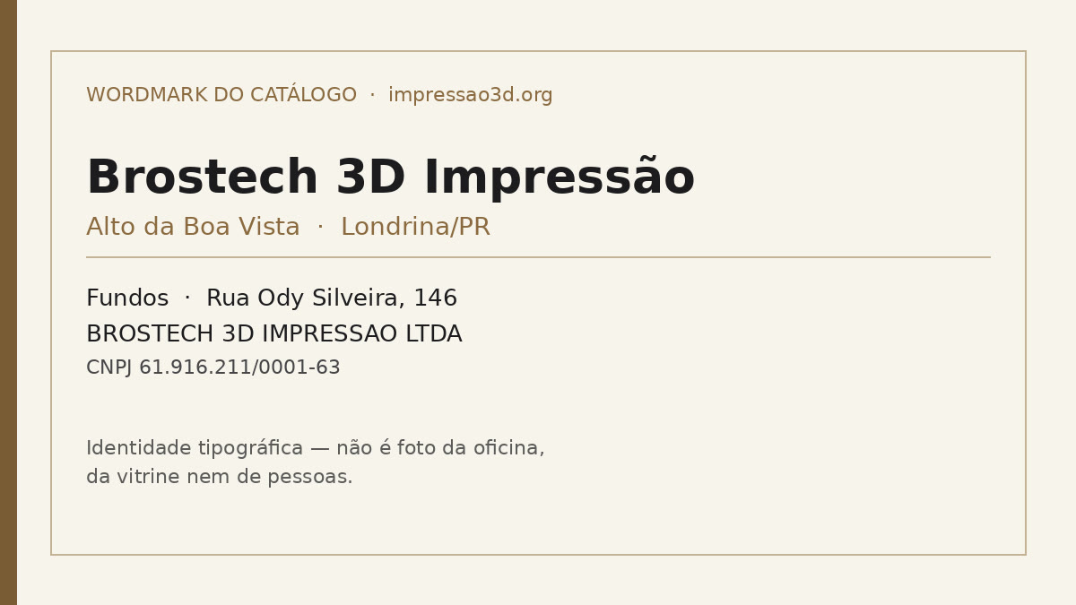 Imagem pública relacionada a Brostech 3D Impressão, empresa de impressão 3D em Londrina