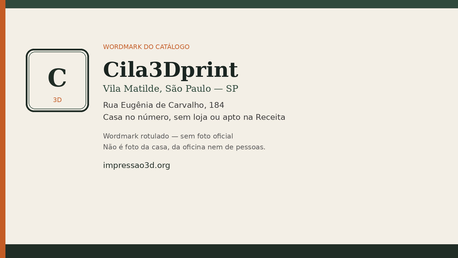 Cila3Dprint, São Paulo