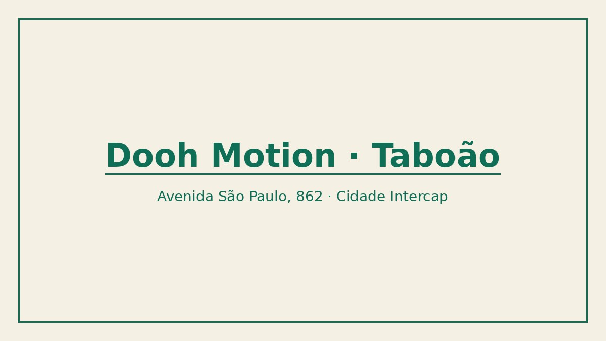 Imagem pública relacionada a Dooh Motion, empresa de impressão 3D em Taboão da Serra