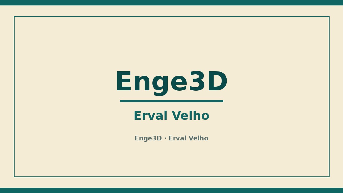 Imagem pública relacionada a Enge3D, empresa de impressão 3D em Erval Velho