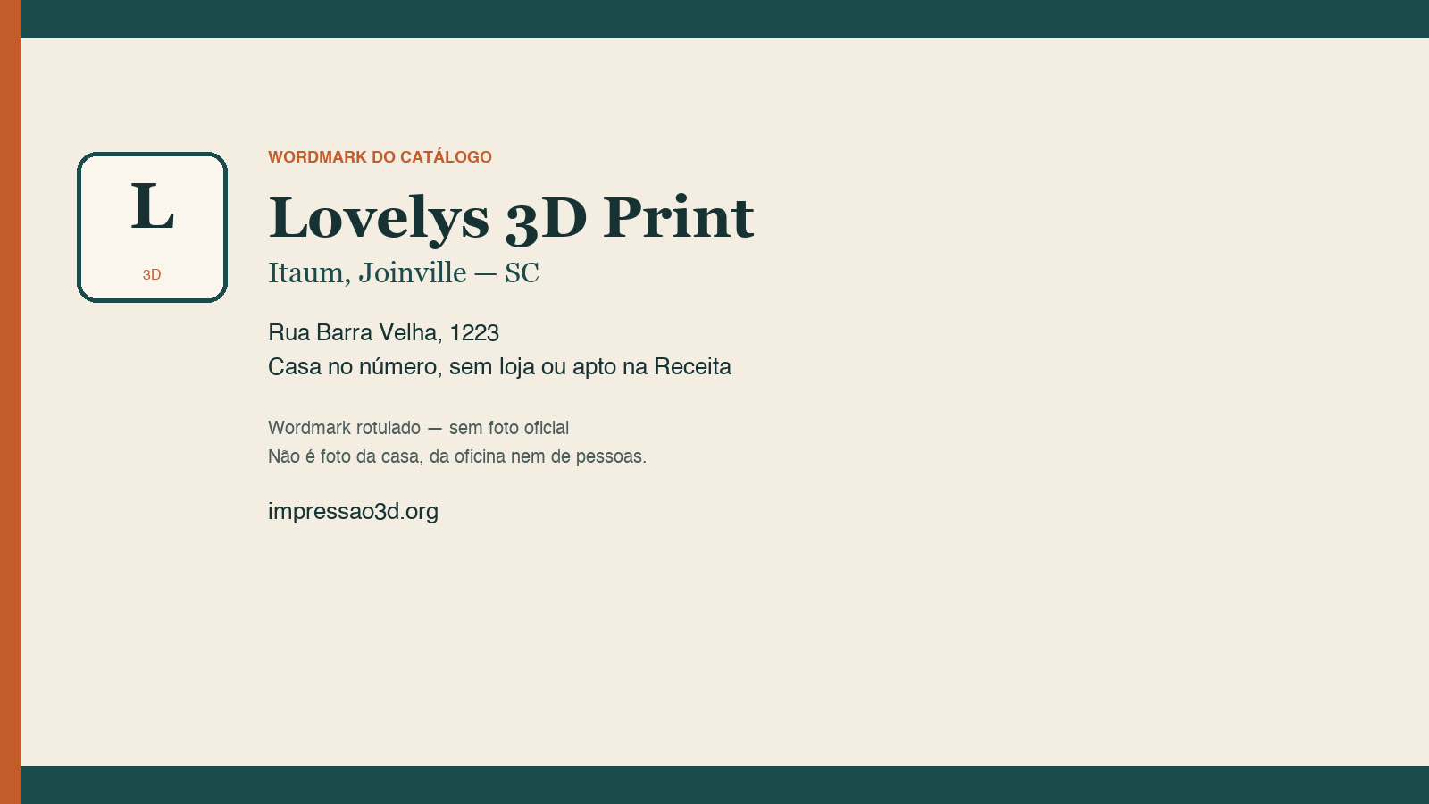 Imagem pública relacionada a Lovelys 3D Print, empresa de impressão 3D em Joinville