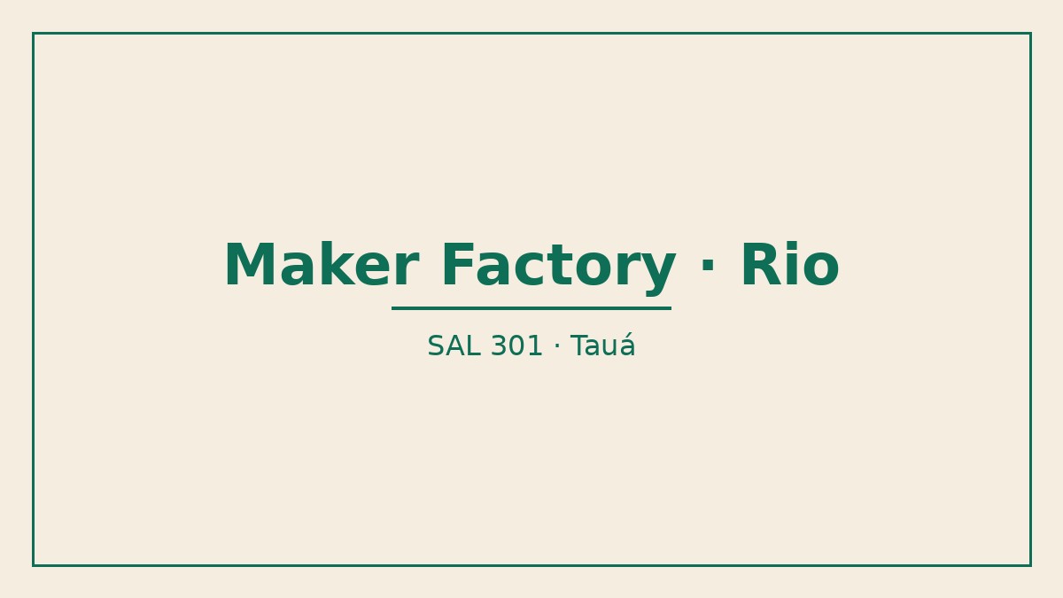 Maker Factory Projetos e Impressão 3D, Rio de Janeiro