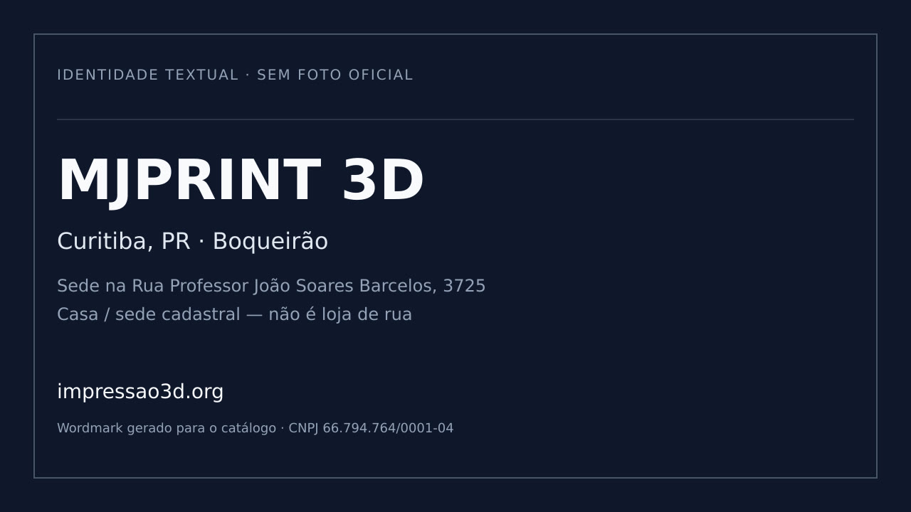 Imagem pública relacionada a Mjprint 3D, empresa de impressão 3D em Curitiba