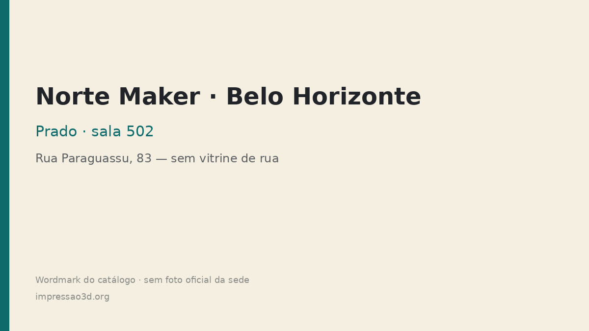 Imagem pública relacionada a Norte Maker, empresa de impressão 3D em Belo Horizonte