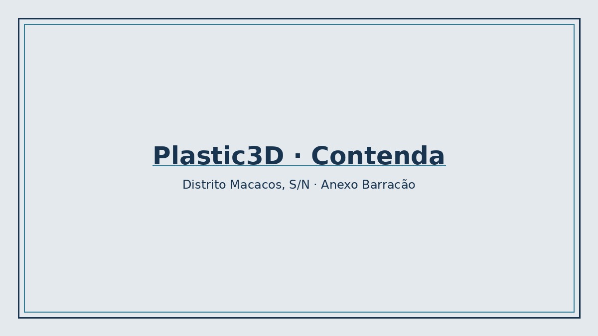 Imagem pública relacionada a Plastic3D, empresa de impressão 3D em Contenda