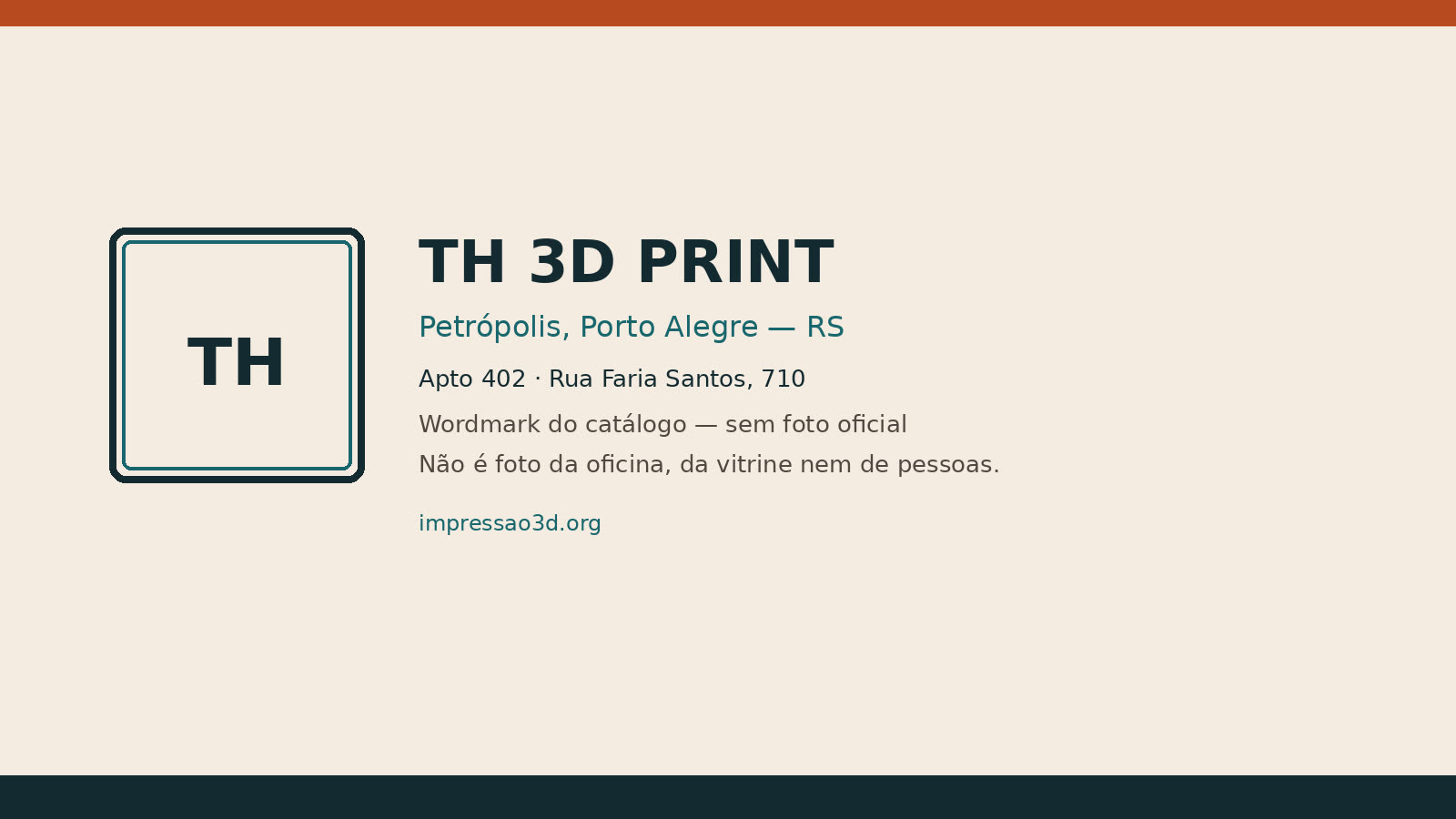 Imagem pública relacionada a Th 3D Print, empresa de impressão 3D em Porto Alegre