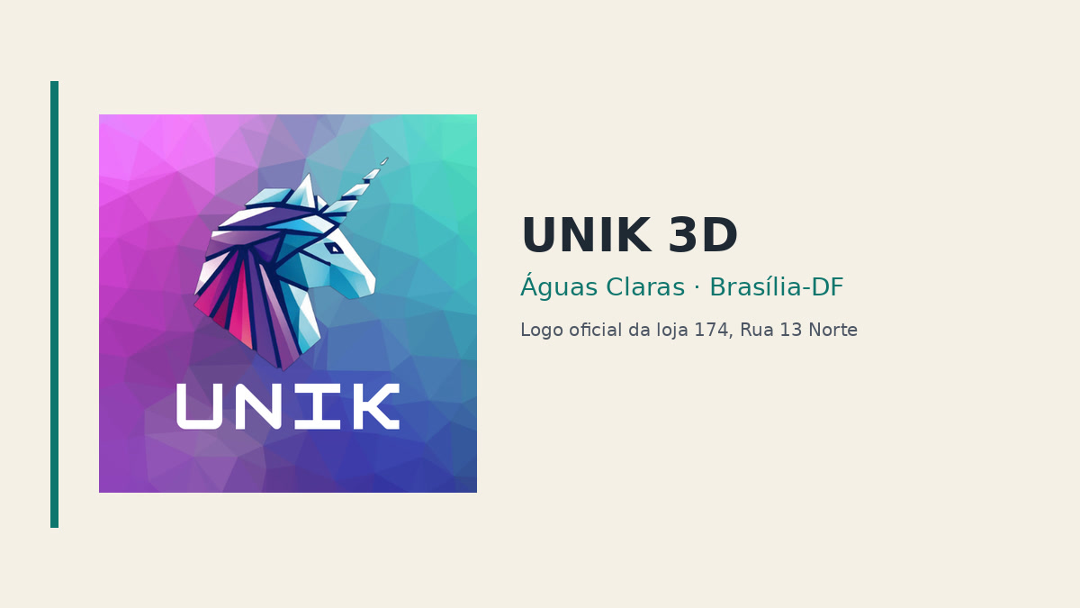 Imagem pública relacionada a Unik Impressão 3D & Universo Geek, empresa de impressão 3D em Brasília