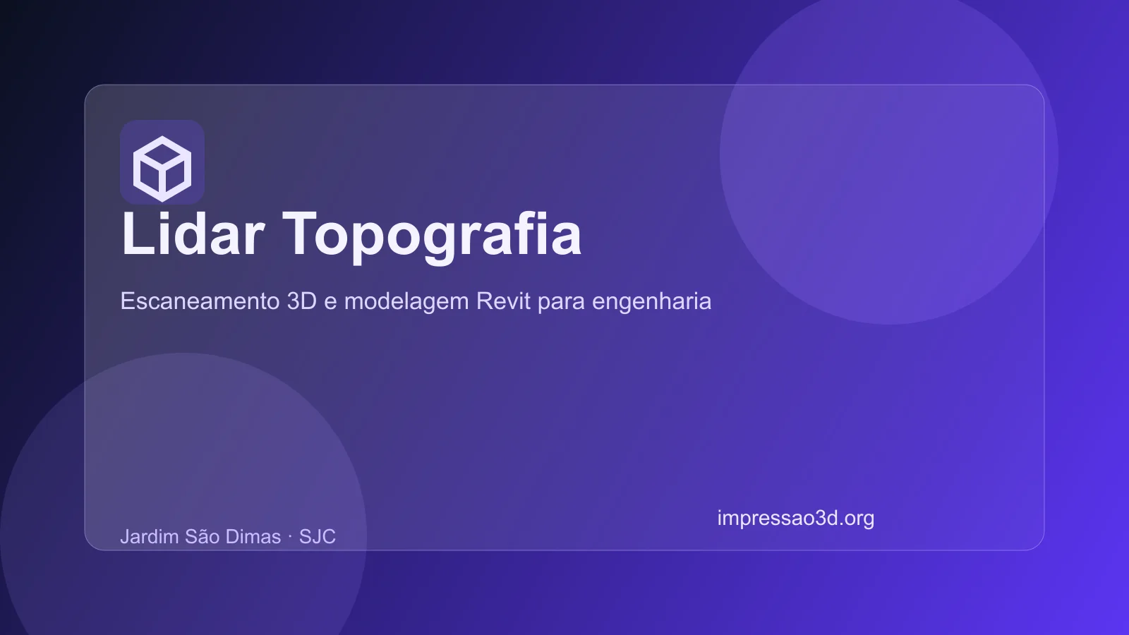 Imagem pública relacionada a Lidar Topografia, empresa de impressão 3D em São José dos Campos
