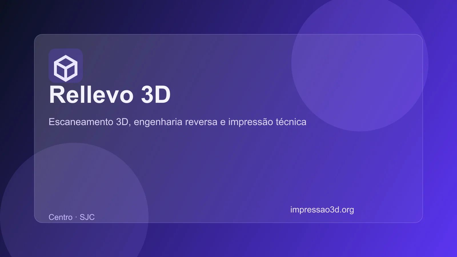 Imagem pública relacionada a Rellevo 3D, empresa de impressão 3D em São José dos Campos