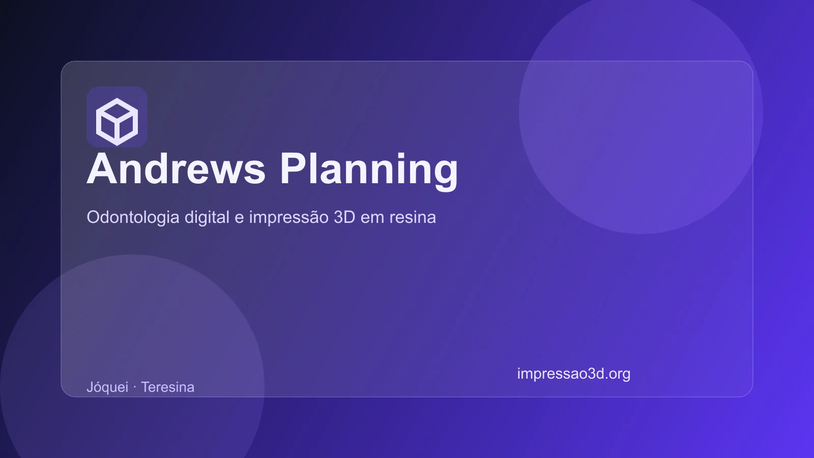 Imagem pública relacionada a Andrews Planning, empresa de impressão 3D em Teresina