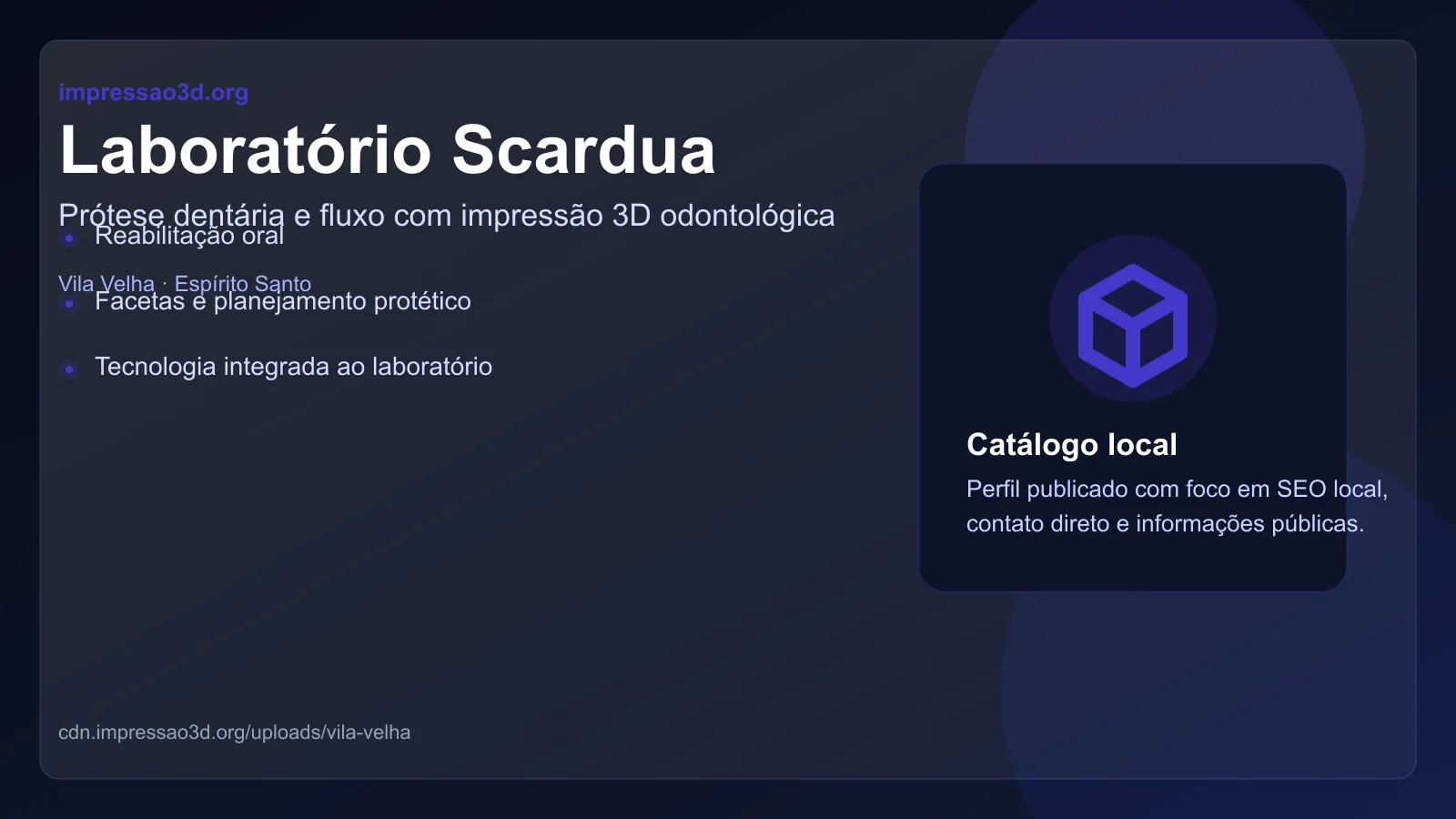 Imagem pública relacionada a Laboratório Scardua, empresa de impressão 3D em Vila Velha